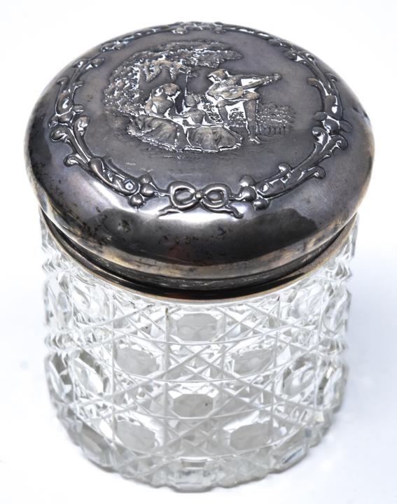 Antique C 1899 English Sterling Silver Vanity Box (1 of 6)