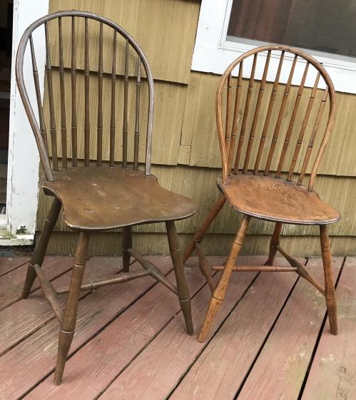 2 Antique American Late 18th / Early 19th C Chairs (1 of 5)