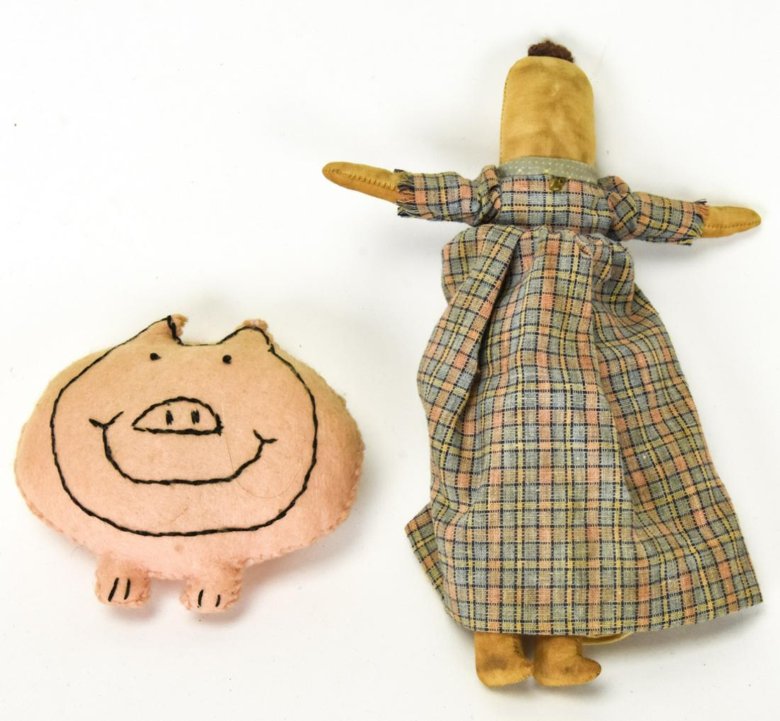 Vintage Handmade Folk Art Jane Cather Doll (1 of 6)