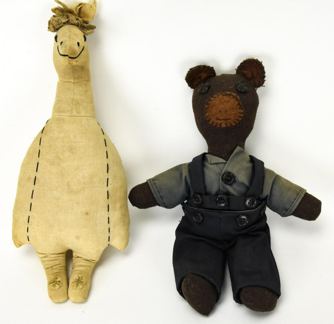 Antique & Vintage Handmade Cloth Doll Animals (1 of 8)