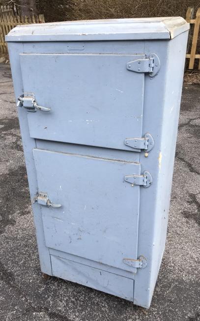 Antique Early 20th C Icebox Fridge Cabinet (1 of 3)
