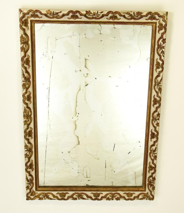 Antique Shabby Chic Hand Painted Mirror (1 of 6)