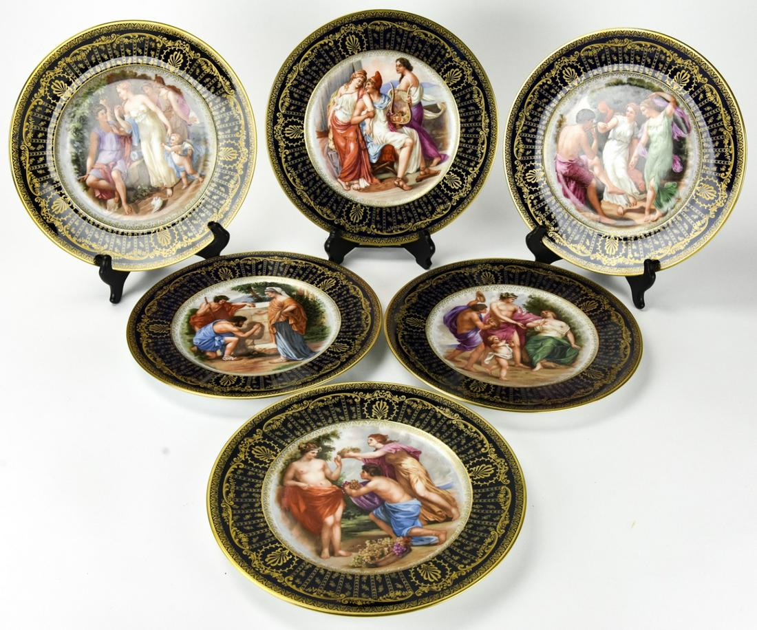 C.V. M. Porcelain Plates with Neo Classical Themes (1 of 5)
