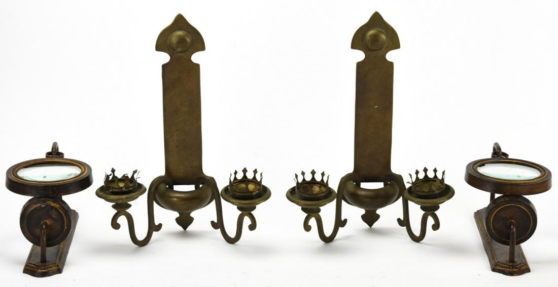 2 Pairs Reproduction Antique Style Candle Sconces (1 of 6)