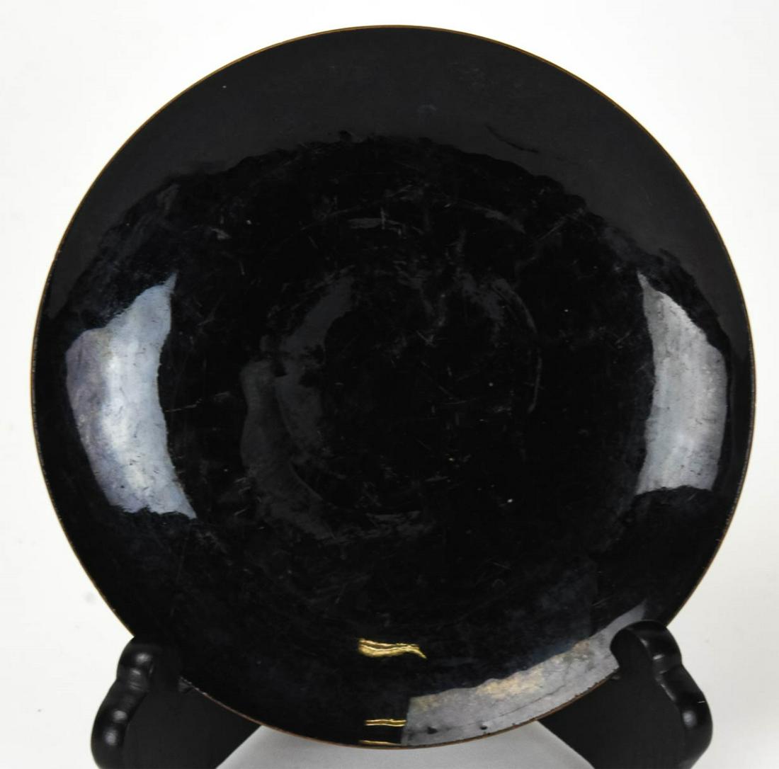 Hand Forged Signed Enameled Copper Dish (1 of 5)