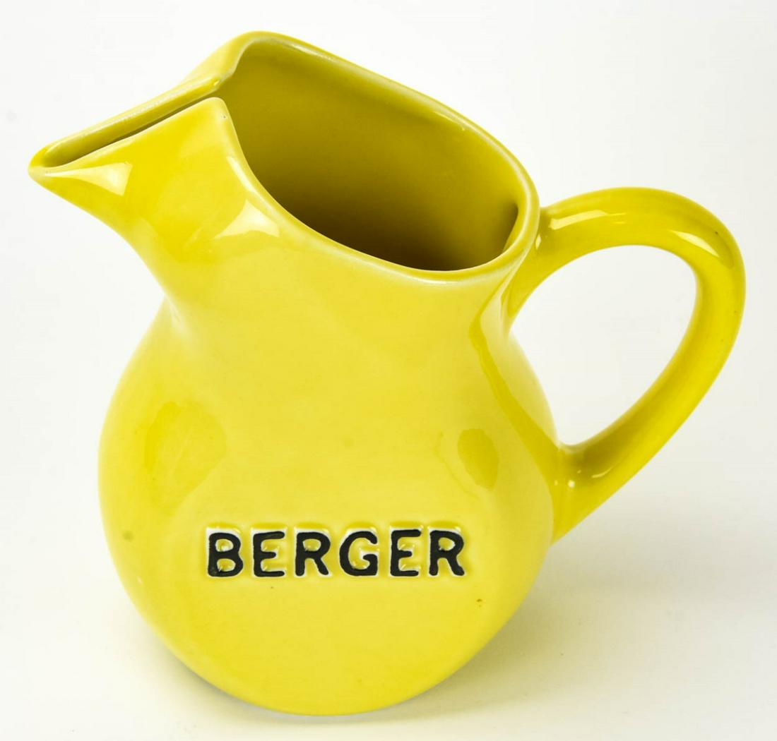 Vintage Berger Anisette French Art Pottery Pitcher (1 of 5)