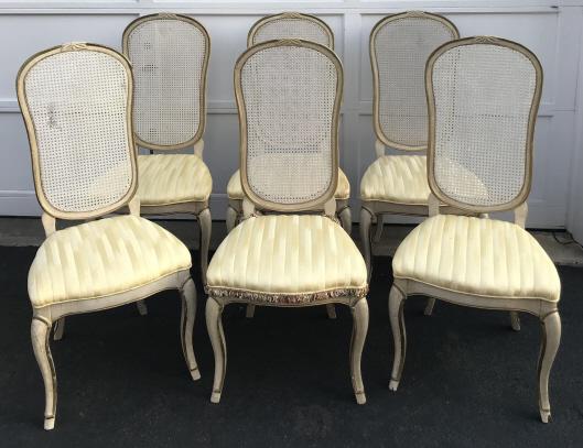 6 Mid Century French Provencal Style Dining Chairs (1 of 4)