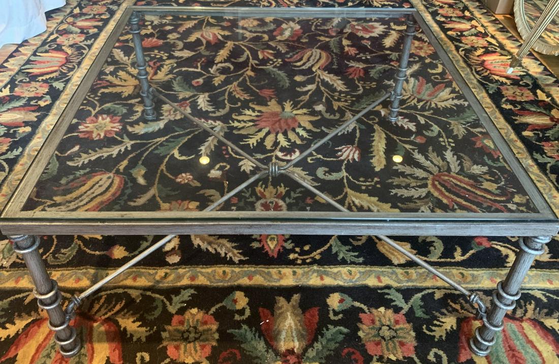 Contemporary Glass Top Coffee Table (1 of 7)