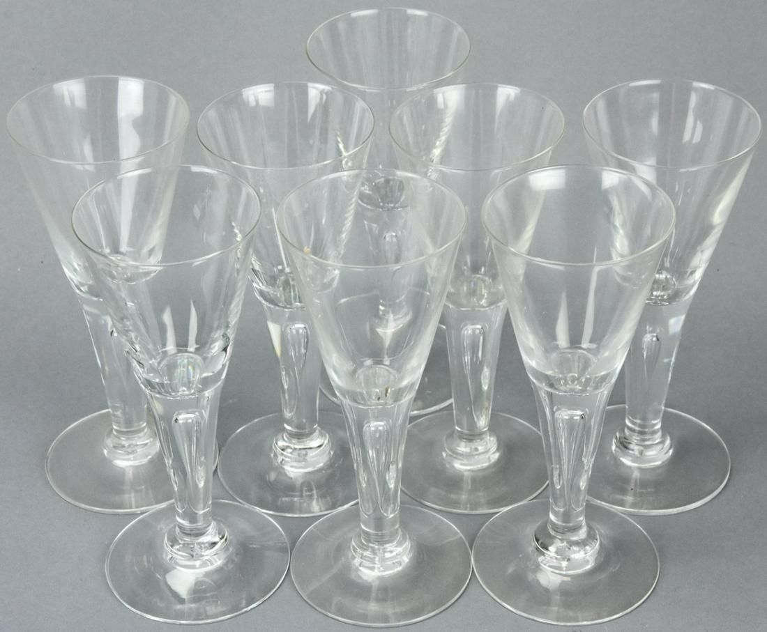 8 Vintage Hand Blown Tear Drop Martini Glasses (1 of 6)