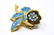 Vintage Coro C 1930s En Tremblant Flower Brooch - 2