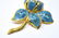 Vintage Coro C 1930s En Tremblant Flower Brooch - 3