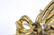 Large Vintage C 1940s Retro Coro Floral Brooch - 5
