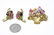 Vintage C 1940 Miriam Haskell Brooch & Earrings - 2