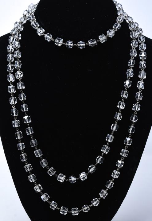 Antique Art Deco Flapper Era Crystal Necklace (1 of 5)