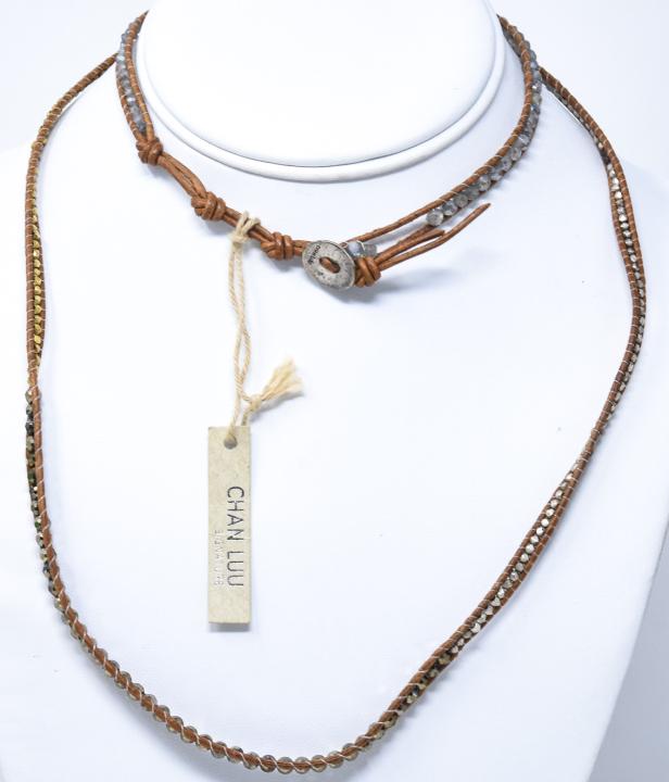 Chan Luu Sterling & Leather Necklace / Bracelet (1 of 6)