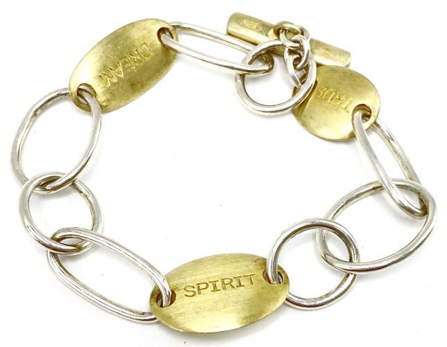 Sterling & Vermeil Toggle Bracelet (1 of 3)