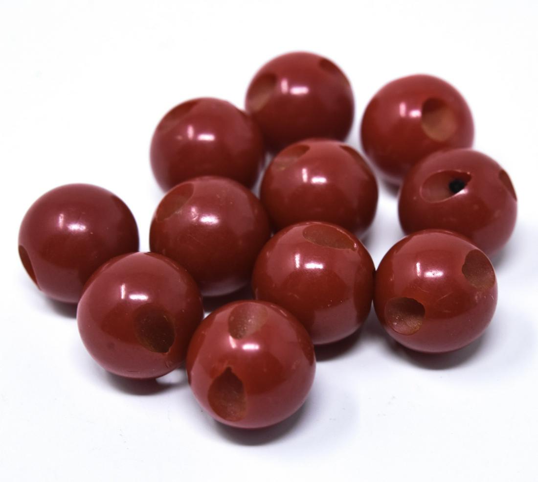 Group of Vintage Cherry Red Bakelite Jewelry Beads (1 of 4)