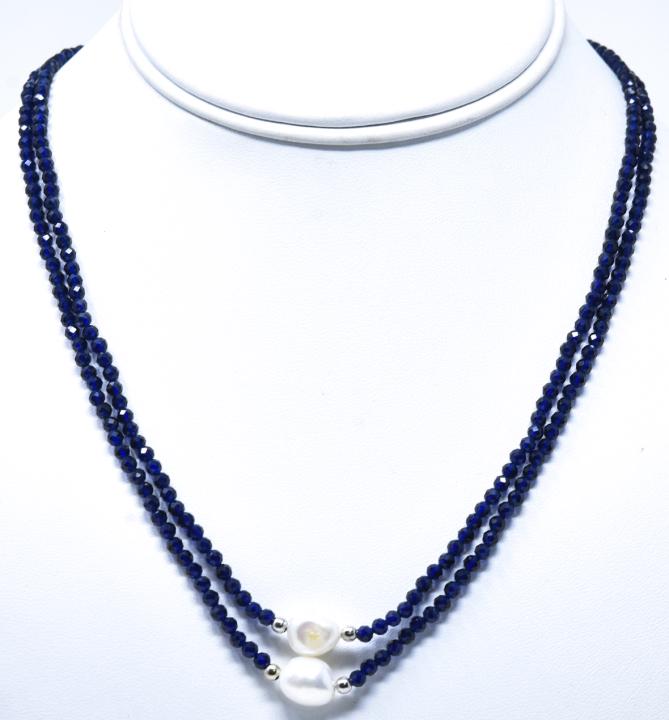 Pr Facet Carved Amethyst & Baroque Pearl Necklaces (1 of 5)