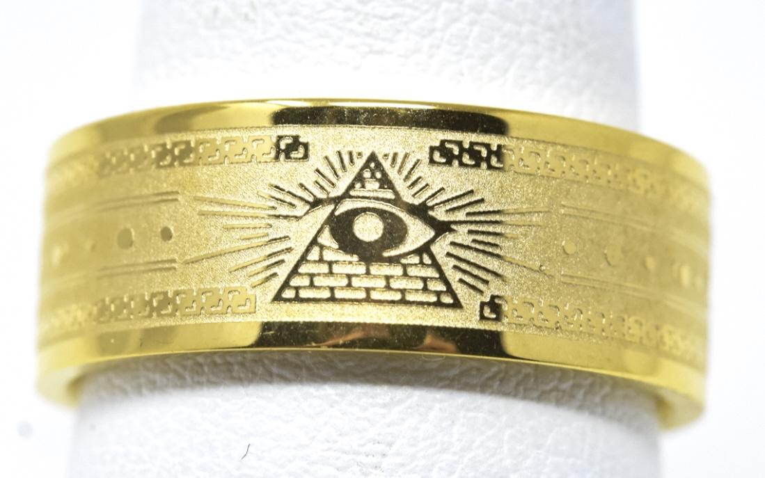 Masonic Fraternal Organization Symbols Ring Band (1 of 6)