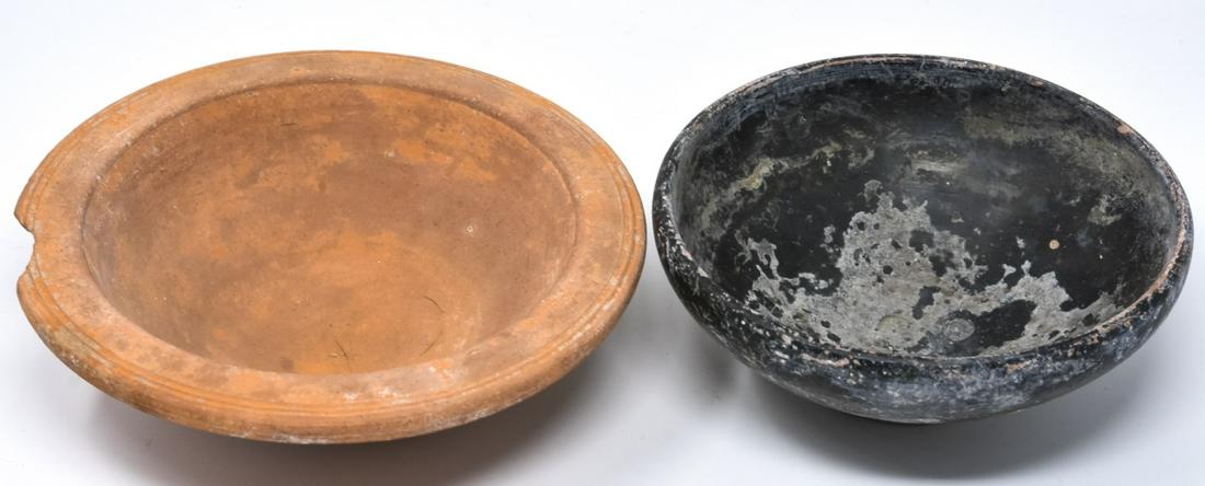 Two Antique Roman / Etruscan Pottery Bowls (1 of 7)