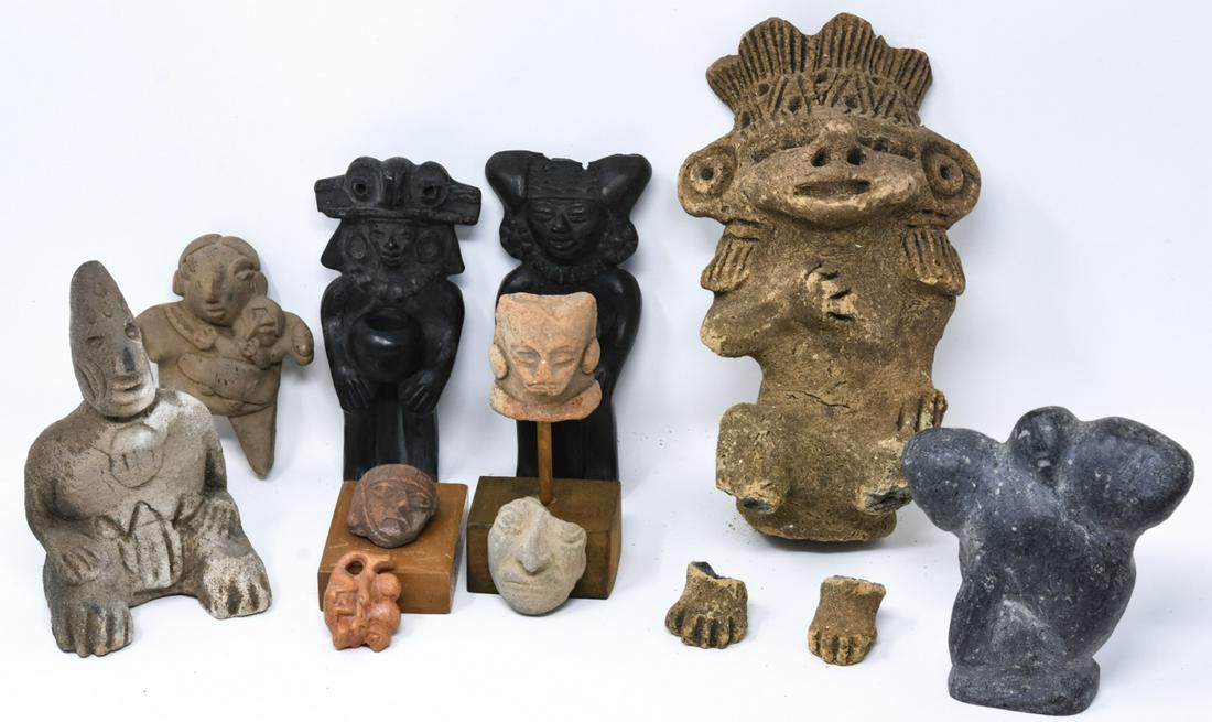 Pre Columbian & Mayan Style Pottery Pieces (1 of 7)