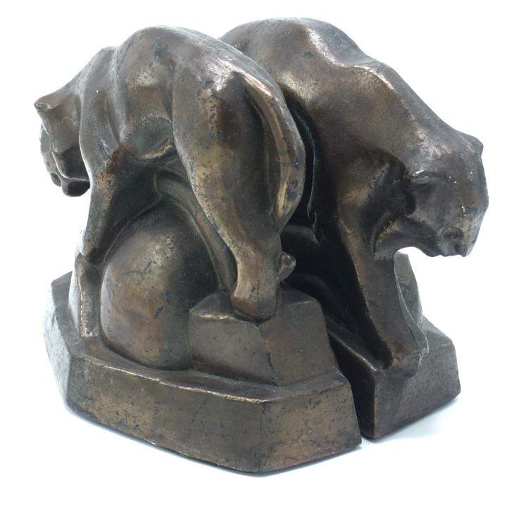 Pair of Art Deco Figural Panther Bookends (1 of 5)