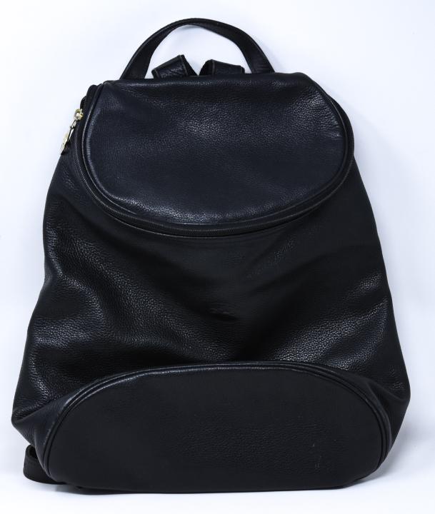 Longchamp Black Leather Back Pack (1 of 7)