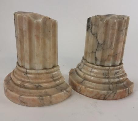 Mid Century Marble Column Form Bookends (1 of 5)