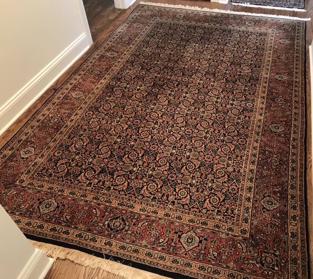 Hand Knotted Silk Cotton Blend Oriental Carpet (1 of 4)