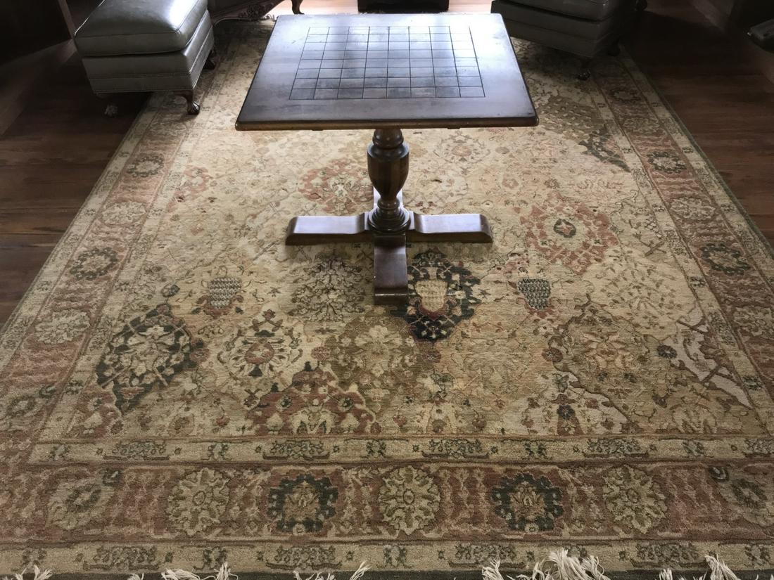 Hand Knotted Wool & Silk Blend Oriental Carpet (1 of 4)