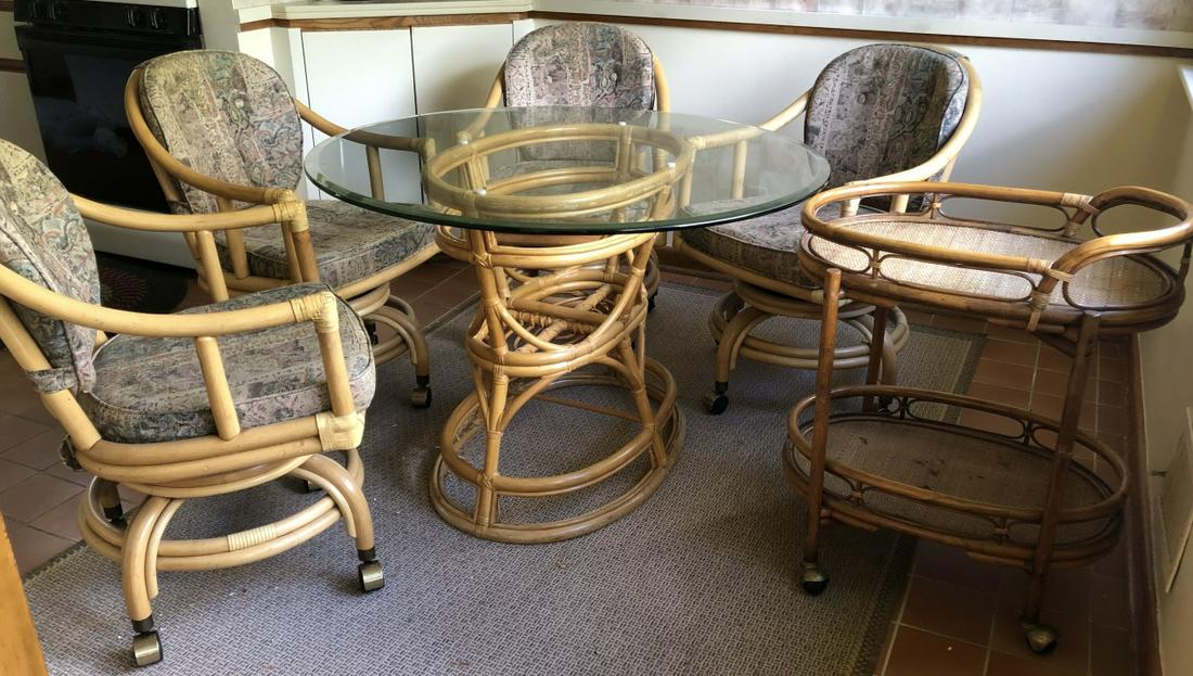 Mid C 7-Piece Rattan Dining Set by Classic Rattan (1 of 10)