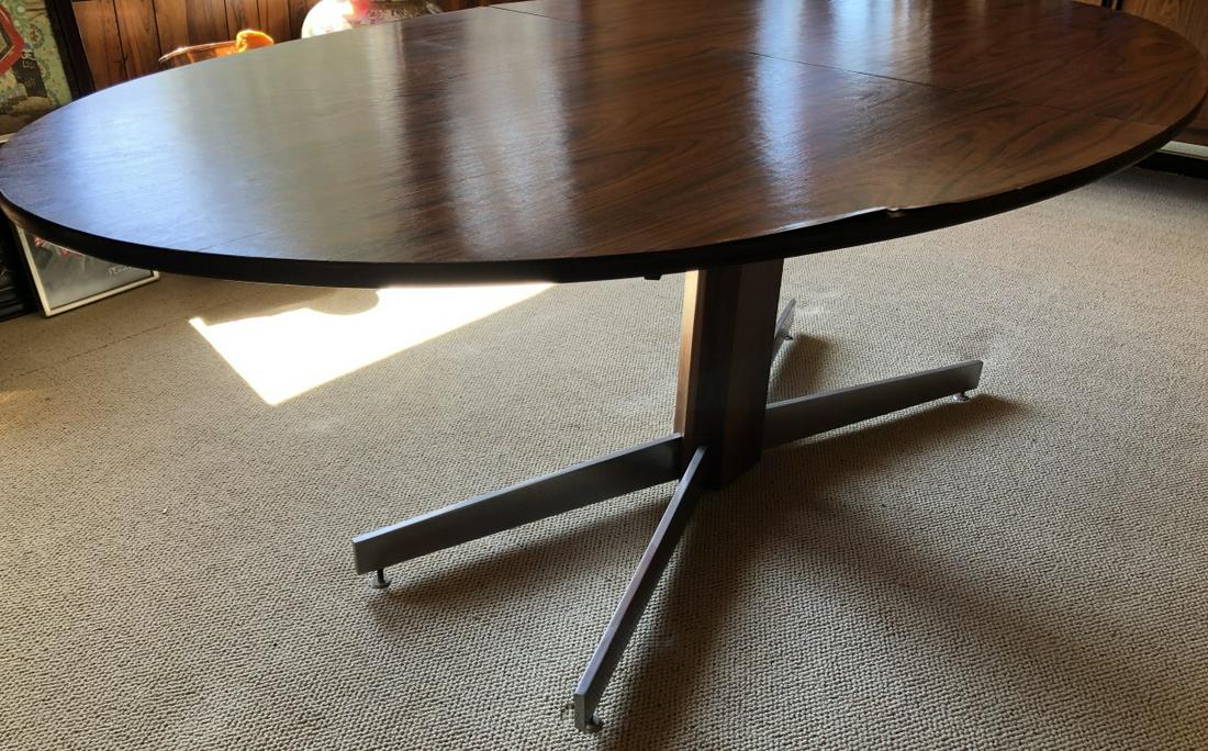 Mid C Modern Brazil Chrome Base Dining Table (1 of 11)