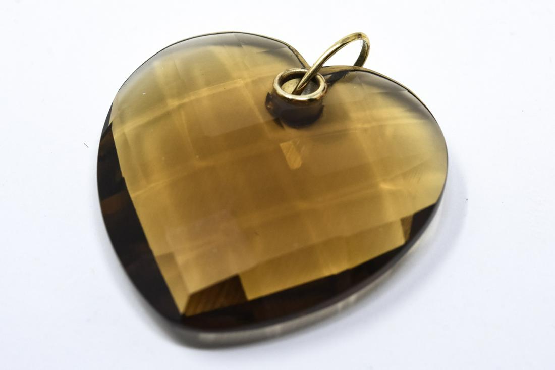 Estate 14kt Gold & 35 Carat Smoky Quartz Pendant (1 of 4)