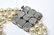 Large Scale Vintage Faux Pearls Rhinestone Brooch - 5