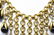 Vintage Gilt & Art Glass Staggered Fringe Necklace - 3