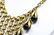 Vintage Gilt & Art Glass Staggered Fringe Necklace - 4