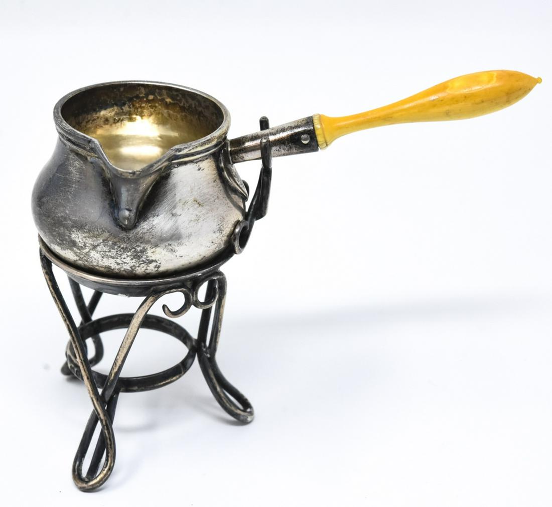 Sterling Wax Melting Pot & Stand (1 of 9)