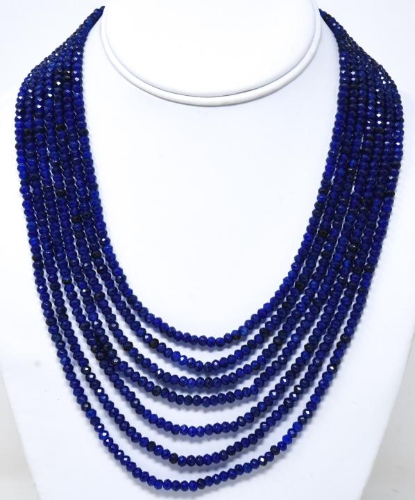 425 Carat Blue Sapphire Multi Strand Necklace (1 of 5)
