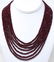 430 Carat Faceted Ruby Bead Multi Strand Necklace