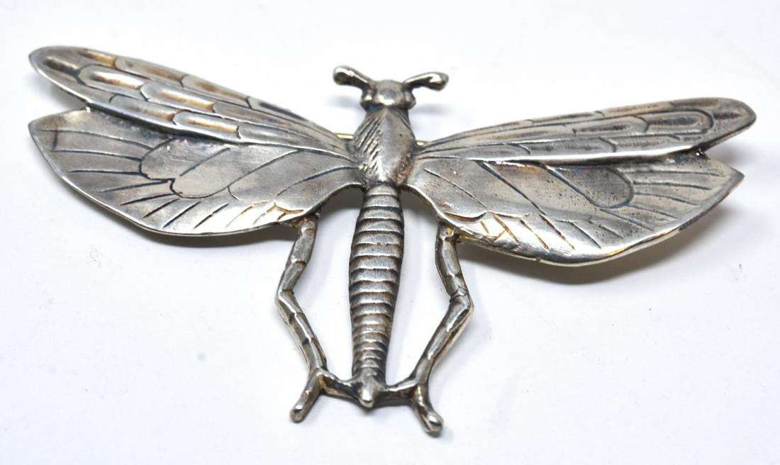 Vincent Simone Sterling Dragonfly Pin / Brooch (1 of 5)