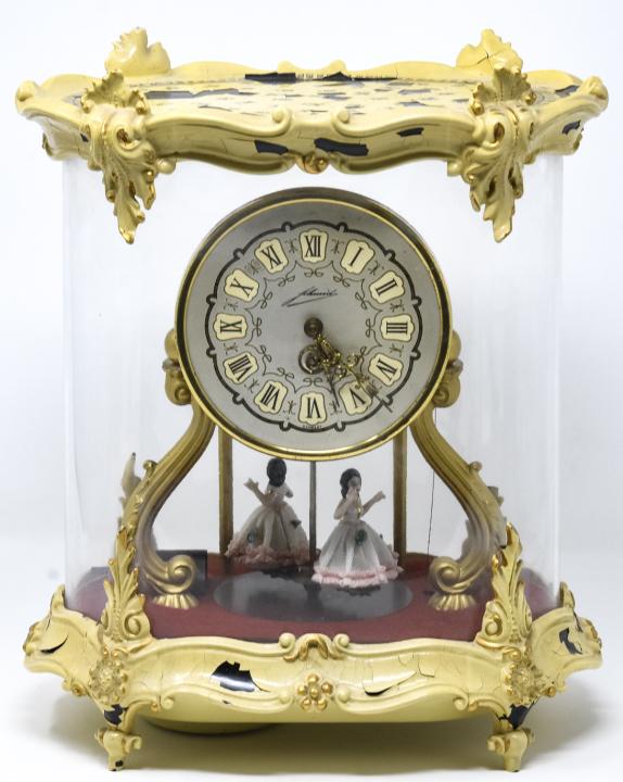 German Enamel Musical Mantle Clock (1 of 10)