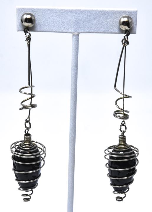 Circa 1960 Space Age Dangle Earrings (1 of 4)