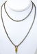 Antique 19th C Rolo Chain Necklace w Pendant
