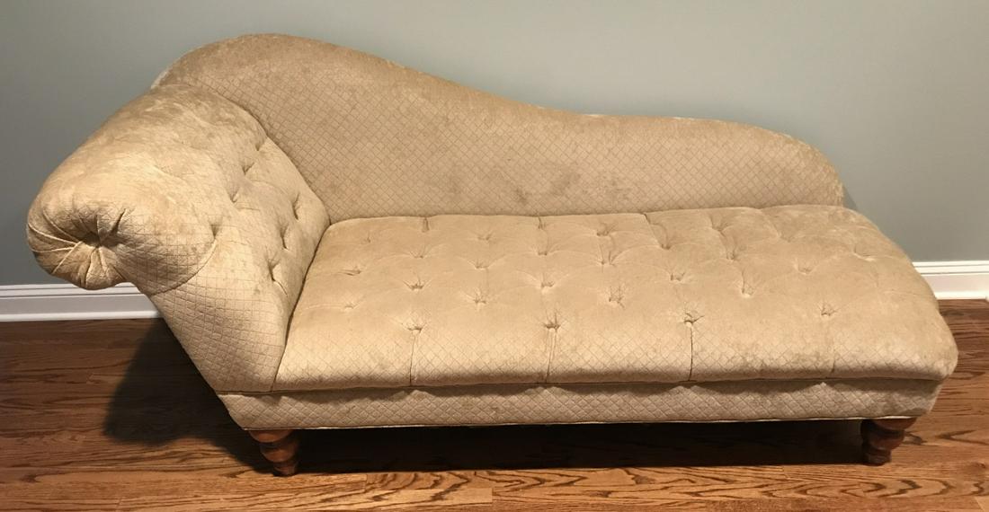 Contemporary Tufted Upholstery Chaise Lounge (1 of 5)
