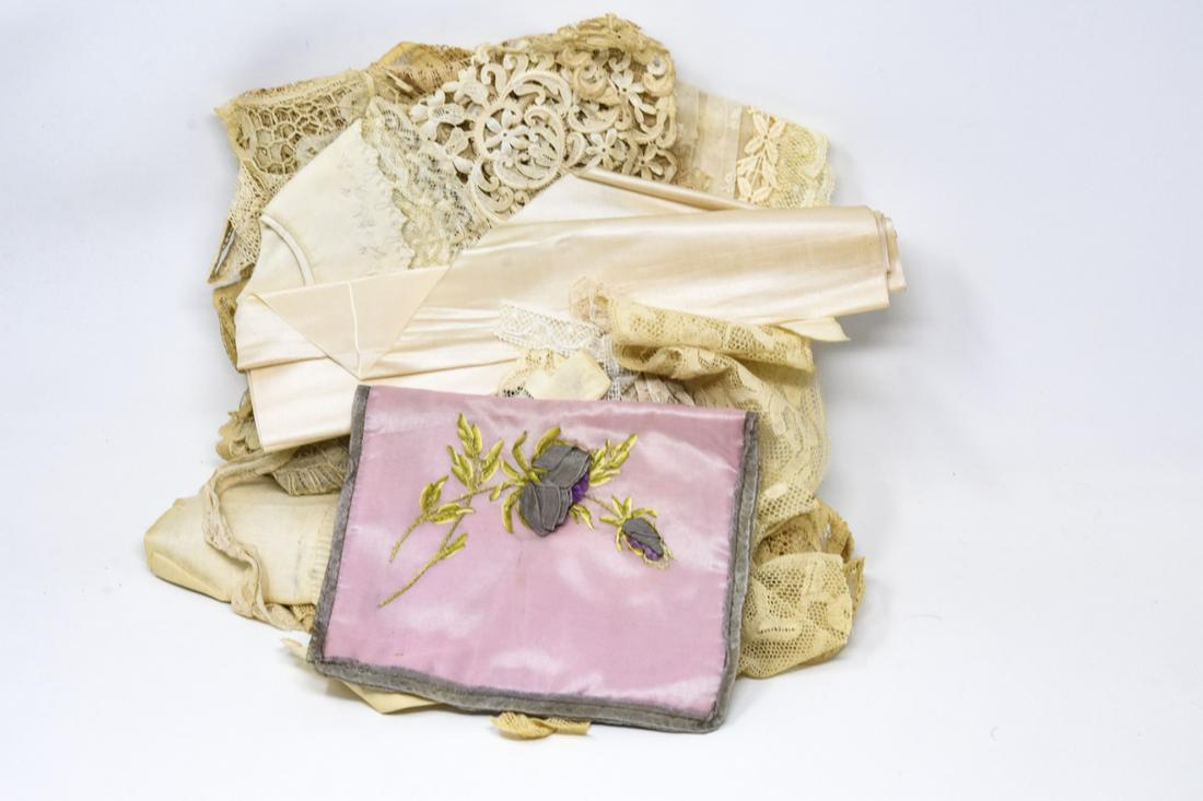 Collection of Antique & Vintage Lace Samples (1 of 8)
