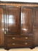 Antique English Mahogany Wardrobe Carved Pediment - 5