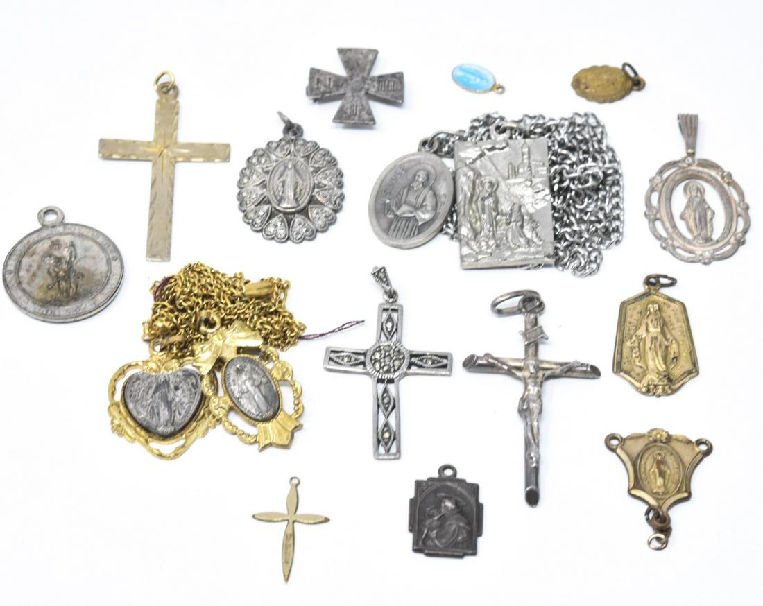 Antique & Vintage Religious Jewelry Group Lot (1 of 9)