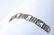 Antique Art Deco Sterling Silver Panel Bracelet - 7