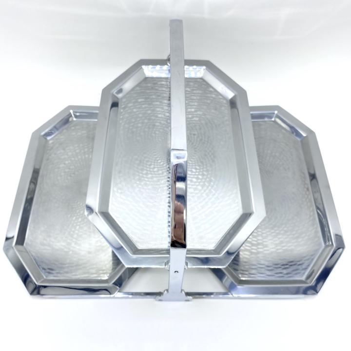 Chase Chrome Tiered Collapsible Tray (1 of 4)