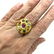 Estate Diamond, Natural Emerald, Ruby, Pearl Ring - 2